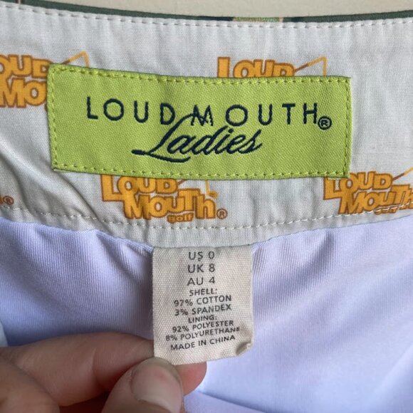 LOUDMOUTH LADIES | Birds Of Paradise Retro Pinup Girls Print Golf Skirt Skort 0 - Picture 12 of 12